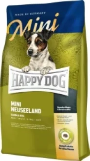 Акция! Happy Dog Mini Neuseeland Сухой корм для собак мелких пород с мясом ягненка и рисом 800 г + Sens Pure Lamm 200 г