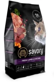 Savory Fresh Lamb&Chicken Сухий корм для кастрованих котів з ягням та куркою