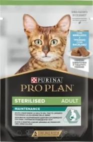 Purina Pro Plan Sterilised Влажный корм для стерилизованных кошек с треской 75 г