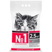 Деревний наповнювач для кошенят Super Cat №1, 2.5 кг