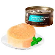 AnimAll Tuna&Shrimps Вологий корм для котів з тунцем і креветками, 85 г 0