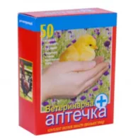 Ветаптечка 50гол (Фауна) без глюкозы: Байтрил 3амп (антибиотик для КРС), Байкокс 3амп (от кокцидиоза), Чиктоник 10мл (витамины), Аскорбиновая к-та 10г (витамин C).