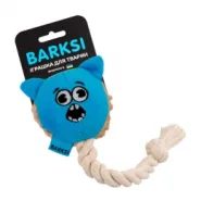 Игрушка для собак Barksi Кот с пищалкой и канатом