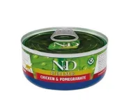 Вологий корм Farmina N&D Grain Free Prime Chicken для котів, з куркою та гранатом, 70 г 