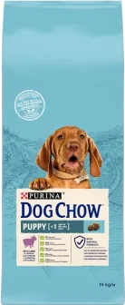Акция! Dog Chow Puppy Сухой корм для щенков с ягненком, 14 кг 0