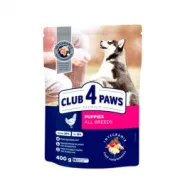 Club 4 paws (Клуб 4 лапы) Puppies All Breeds Сухой корм для щенков с курицей