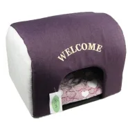 Домик для животных Welcome антикоготь фиолетовый 40*34*34 см 0
