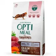 OptiMeal Adult Cat Grain Free Carnivores Duck&Vegetables Сухий корм для котів з качкою та овочами
