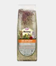 Сено LoloPets Bloomy с лепестками роз для грызунов, 800 г