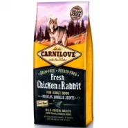 Carnilove Fresh Chicken&Rabbit for Adult Dog Беззерновой корм для собак с курицей и кроликом, 12 кг