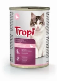 Консерва для котов Tropi кусочки в соусе с Уткой 415 г.