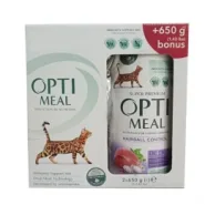 Акція 1+1! OptiMeal Duck Hairball Control Cat Сухий корм для котів для виведення шерсті зі ШКТ з качкою, 650 г