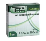 Пластырь на тканевой основе, медицинский 1 см*500 см, Тета