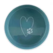 Миска для собак Pets Home 0,8л 16см, керамика, кремово-голубая 25051 0