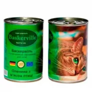 Вологий корм для котів Baskerville з олениною та курятиною