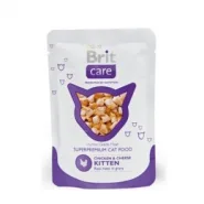 Brit Care Cat pouch консерва для кошенят з куркою і сиром 80г