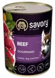Savory Влажный корм для взрослых собак с говядиной