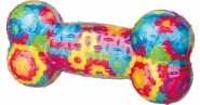 Косточка в цветочек с пищалкой Trixie 33671