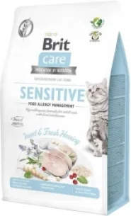Brit Care Cat Sensitive Insect&Fresh Herring Беззерновий корм для котів із чутливим травленням з комахами та оселедцем