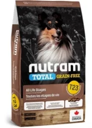 Nutram T23 Total Grain-Free Turkey, Chicken & Duck Dog Беззерновий корм для собак на всіх стадіях життя з індичкою та куркою, 11,4 кг