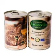 Вологий корм для котів Baskerville з телятиною
