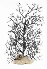 Корал декоративный для аквариума, тёмный, 14×5×23 см