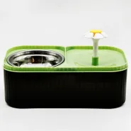 Автокормушка фонтан зеленый с фильтром USB, 33х18х12 см 0