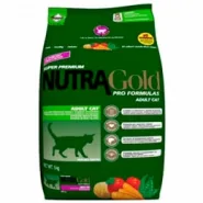 Nutra Gold Hairball Сухой корм для активных кошек для выведения шерсти из организма