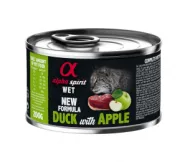 Консерва Alpha Spirit Duck with Green Apple, для дорослих котів, 200 гр