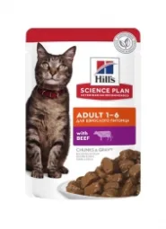 Влажный корм Hill's Science Plan Adult для кошек с говядиной 85 гр.