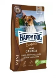 Happy Dog Sensible Mini Canada Сухой корм для собак малых пород с лососем, кроликом и ягненком, 800 г