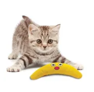 Игрушка Petstages Green Magic Boomerang для кошек Петстейджес Магический бумеранг желтая. 0