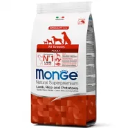 Monge Natural Superpremium All Breeds Adult Hypoallergenic Гипоаллергенный корм для собак всех пород с ягненком, рисом и картофелем, 15 кг