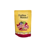 Вологий корм для котів Dolina Noteci Premium Superfood з куркою, яловичиною та дорадо, 85 г (пауч)