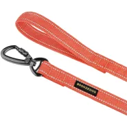 Bronzedog Cotton Поводок для собак брезентовий з карабіном на замку Помаранчевий 60204Б / Т 0