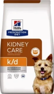 Hill's (Хиллс) Prescription Diet k/d Kidney Care Лечебный корм для собак при хронических заболеваниях почек и сердца, 2 кг