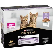Purina Pro Plan Baby Kitten з індичкою вологого корму для кошенят 7+3 паучі по 85 г 0