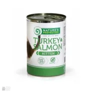 Nature's Protection Cat Kitten Turkey&Salmon индейка и лосось Консервированный корм для котят 400гр