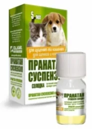 Пранатан сладкая суспензия от глистов для котят и щенков 5мл