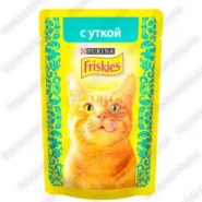 Friskies для кішок вологий корм качка в підливі