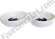 Миска двойная керамическая Trixie 4014