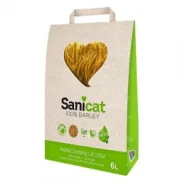 Sanicat barley наповнювач для котів натуральний ячмінь 6л
