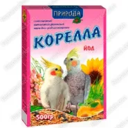 Корм для середніх папуг Природа Корелла + йод