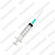 Шприц 5мл с ДВУМЯ ИГЛАМИ 23G/22G 3-х комп., Китай