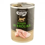 Dolina Noteci Natural Taste Cat консерви для котів з м'ясними шматочками кролика соусі