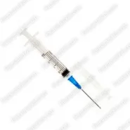 Шприц 2мл с ДВУМЯ ИГЛАМИ 23G/24G 3-х комп., Китай