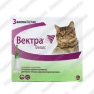 Вектра Фелис, упаковка 3 шт