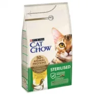 Cat Chow Sterilised Сухий корм для кастрованих котів і стерилізованих кішок з куркою