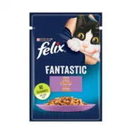 Felix Fantastiс влажный корм для котов с ягненком в желе, 85 г