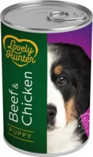Корм Lovely Hunter Puppy Beef and Chicken Вологе для цуценят з яловичиною і куркою 400 гр.